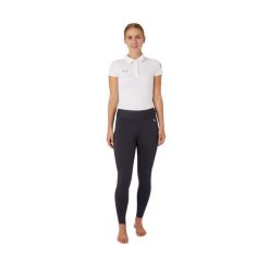 Damskie zimowe legginsy jeździeckie z kieszenią na telefon Horze Active. Niebieskie legginsy damskie HORZE, s, bez wzorów, z elastanu. Za 212.50 zł.