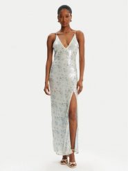 Bardot Sukienka wieczorowa Lois Sequin 59956DB Niebieski Slim Fit. Niebieskie sukienki damskie Bardot, bez wzorów, z syntetyku, wizytowe, bez ramiączek. Za 479.99 zł.