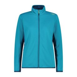 Bluza damska turystyczna CMP 35E6426. Niebieskie bluzy damskie CMP, bez wzorów, z dzianiny, bez kaptura. Za 283.00 zł.