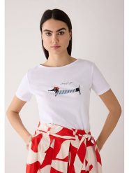 More & More Koszulka w kolorze białym rozmiar: 34. Białe bluzki damskie More & More, bez wzorów, bez kołnierzyka, bez ramiączek. Za 113.99 zł.