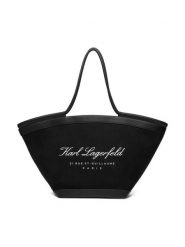 KARL LAGERFELD Torebka B1W46069 Czarny. Czarne torebki klasyczne damskie KARL LAGERFELD, z materiału, bez dodatków. Za 849.99 zł.