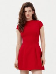 BARDOT Sukienka koktajlowa 59329DB Czerwony Regular Fit. Czerwone sukienki damskie Bardot, bez wzorów, z syntetyku, wizytowe, bez ramiączek. Za 449.99 zł.