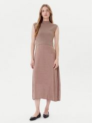 BOSS Sukienka codzienna Ferdolini 50542873 Beżowy Regular Fit. Brązowe sukienki damskie Boss, bez wzorów, z syntetyku, bez ramiączek. Za 919.99 zł.