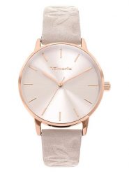 Tamaris Zegarek kwarcowy w kolorze różowozłoto-beżowo-białym rozmiar: onesize. Brązowe, analogowe zegarki damskie Tamaris, ze stali. Za 152.99 zł.