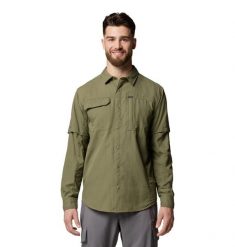 COLUMBIA Koszula męska Skien Valley Long Sleeve Shirt stone green-XL. Zielone skarpety i rajstopy dziewczęce Columbia, bez wzorów, z materiału. Za 284.00 zł.
