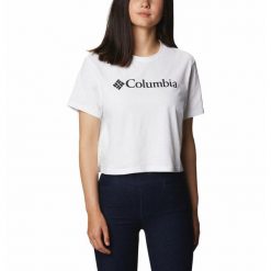 Koszulka Damska Columbia North Cascades Cropped T-Shirt. Białe bluzki damskie Columbia, xs, bez wzorów, bez kołnierzyka. Za 59.99 zł.