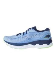 Mizuno Buty "Wave Skyrise" w kolorze błękitnym do biegania rozmiar: 37. Niebieskie obuwie sportowe damskie Mizuno, z materiału, bez zapięcia, do biegania. Za 422.45 zł.