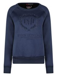 Maison Montaigne Bluza "Fimosai" w kolorze granatowym rozmiar: XL. Niebieskie bluzy damskie Maison Montaigne, xl, bez wzorów, bez kaptura. Za 87.81 zł.