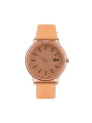 Lacoste Zegarek 12.12 2001361 Pomarańczowy. Brązowe, analogowe zegarki damskie Lacoste. Za 399.99 zł.
