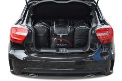 Torby Do Bagażnika Mercedes-Benz A Hatchback 2012-2017 4Szt Kjust. Czarne torby podróżne KJUST, bez wzorów, z kauczuku. Za 1,140.00 zł.