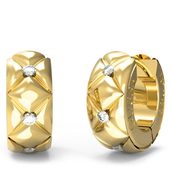 Kolczyki Guess. Żółte kolczyki damskie Guess, złote. Za 186.99 zł.