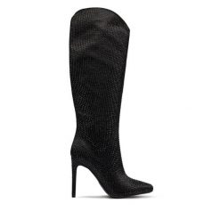 Kozaki Marciano Guess. Czarne kozaki damskie Marciano Guess, bez obcasa, na szpilce, bez zapięcia. Za 1,899.00 zł.