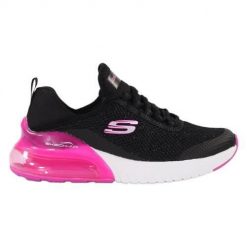 Buty do chodzenia damskie Skechers Skechair. Czarne obuwie sportowe damskie Skechers, z materiału, bez zapięcia, trekkingowe. Za 395.00 zł.