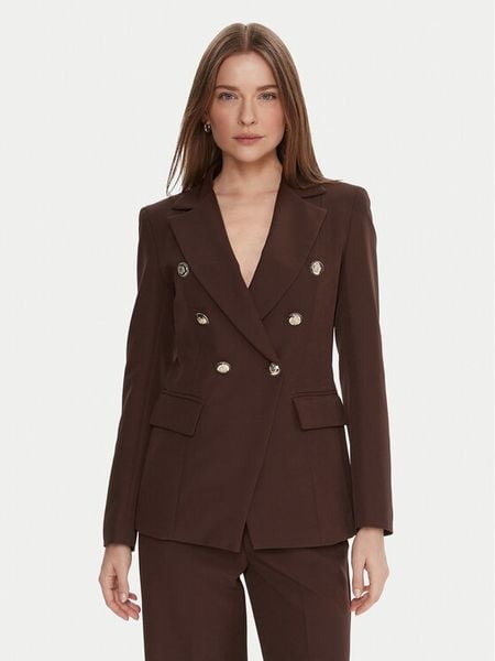 Maryley Marynarka 25IB139/43CO Brązowy Regular Fit. Brązowe marynarki i żakiety damskie Maryley, s, bez wzorów, z syntetyku. Za 319.99 zł.