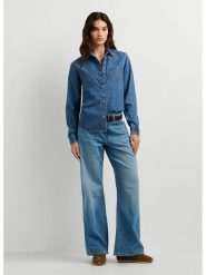 Pepe Jeans Koszula dżinsowa "Abbey" w kolorze niebieskim rozmiar: S. Niebieskie koszule damskie Pepe Jeans, s, bez wzorów, z bawełny, bez kołnierzyka, bez ramiączek. Za 197.17 zł.