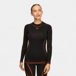 Bluza termoaktywna damska Alpinus Lillehammer. Czarne bluzy damskie Alpinus, l, bez wzorów, bez kaptura. Za 159.00 zł.