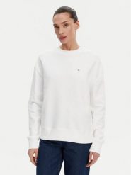 Calvin Klein Bluza K20K208092 Biały Regular Fit. Białe bluzy damskie Calvin Klein, s, bez wzorów, z bawełny, bez kaptura. Za 239.99 zł.