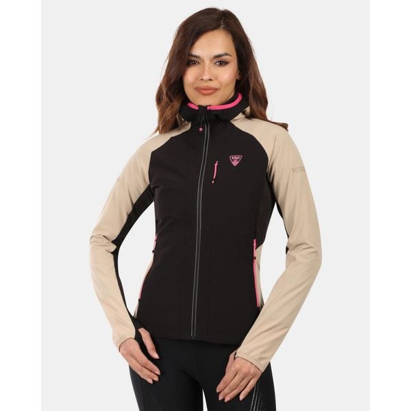 Damska kurtka softshell Kilpi BALEO-W. Brązowe kurtki damskie Kilpi, l, bez wzorów, z nylonu, bez kaptura. Za 422.05 zł.