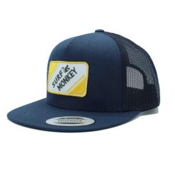 Czapka typu trucker zpłaskim /Dla dorosłych /Rozmiar uniwersalny(niebieskożółty). Niebieskie czapki z daszkiem damskie SURF MONKEY, z aplikacjami. Za 159.95 zł.