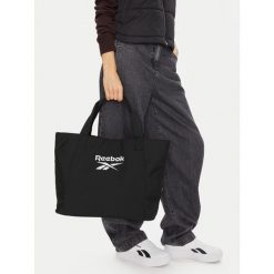 Torba sportowa Reebok. Czarne shopper bag Reebok, bez wzorów, bez dodatków. Za 99.99 zł.