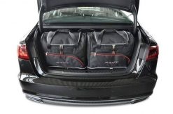 Torby Do Bagażnika Audi A6 Limousine 2011-2017 5Szt Kjust. Czarne torby podróżne KJUST, bez wzorów, z kauczuku. Za 1,617.00 zł.