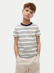 Tommy Hilfiger T-Shirt Essential KB0KB06879 Kremowy Regular Fit. Białe t-shirty i koszulki chłopięce Tommy Hilfiger, bez wzorów, z bawełny, bez kołnierzyka, bez ramiączek. Za 109.99 zł.