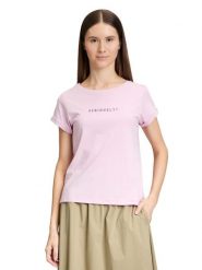 CARTOON Koszulka w kolorze jasnoróżowym rozmiar: 44. Różowe bluzki damskie Cartoon, bez wzorów, bez kołnierzyka, bez ramiączek. Za 43.99 zł.