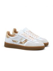 LLOYD Skórzane sneakersy w kolorze biało-beżowym rozmiar: 38. Białe obuwie sportowe damskie Lloyd, bez zapięcia. Za 311.85 zł.
