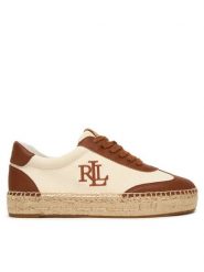 LAUREN RALPH LAUREN Espadryle Luize 802P04428003 Biały. Białe espadryle damskie Lauren Ralph Lauren, bez wzorów, ze skóry, bez obcasa. Za 729.99 zł.