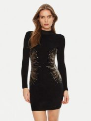 Marciano Guess Sukienka dzianinowa 5RGK67 5806Z Czarny Bodycon Fit. Czarne sukienki damskie Marciano Guess, z aplikacjami, z dzianiny, bez ramiączek. Za 749.99 zł.