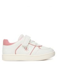 Calvin Klein Sneakersy V1A9-83082-1355 M Biały. Białe buty sportowe dziewczęce Calvin Klein, bez wzorów, ze skóry, bez zapięcia. Za 299.99 zł.