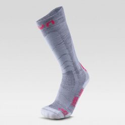 Damskie skarpety narciarskie Uyn Ski Touring. Szare skarpetki damskie Uyn, bez wzorów, z dzianiny. Za 139.99 zł.