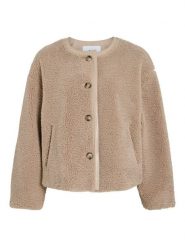 Vila Kurtka przejściowa "Vilyly" w kolorze beżowym rozmiar: 42. Brązowe kurtki damskie Vila, bez wzorów, bez kaptura. Za 249.17 zł.