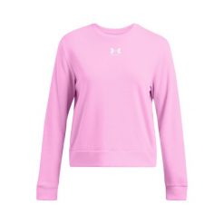 Damski sweatshirt Under Armour Rival Terry. Białe swetry klasyczne damskie Under Armour, na zimę, z materiału, bez kołnierzyka. W wyprzedaży za 214.85 zł.