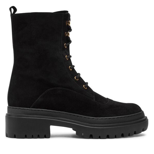 Trapery Pollini. Czarne trapery damskie Pollini, bez zapięcia. Za 1,009.00 zł.