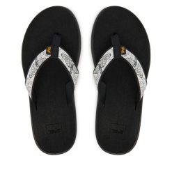 Japonki Teva. Szare klapki damskie Teva, bez wzorów, bez obcasa, bez zapięcia. Za 189.99 zł.