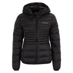 Kurtka uniwersalna damska Fila Squille Hooded. Czarne kurtki damskie Fila, uniwersalny, bez wzorów, z kapturem. W wyprzedaży za 336.20 zł.