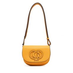 Torebka Guess. Żółte listonoszki damskie Guess, z aplikacjami, bez dodatków. Za 379.99 zł.