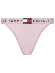 Tommy Hilfiger Stringi UW0UW06095 Różowy. Czerwone stringi Tommy Hilfiger, bez wzorów, z bawełny. Za 89.99 zł.