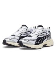 Puma Sneakersy "Morphic Retro" w kolorze srebrno-biało-czarnym rozmiar: 43. Białe obuwie sportowe damskie Puma, z materiału, bez zapięcia. Za 170.81 zł.