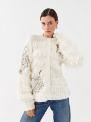 TWINSET Kardigan 232TP3130 Écru Regular Fit. Kardigany damskie Twinset, xxl, bez wzorów, z syntetyku. Za 1,149.00 zł.
