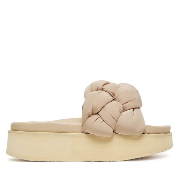 Klapki Inuikii. Brązowe klapki damskie Inuikii, bez wzorów, bez obcasa, bez zapięcia. Za 979.99 zł.