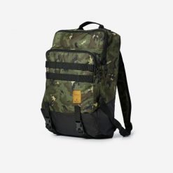 Plecak Tactical 20 l camo ISV. Brązowe plecaki SOLOGNAC, bez wzorów, z materiału. Za 69.99 zł.