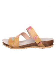 Think! Skórzane klapki w kolorze pomarańczowym ze wzorem rozmiar: 41. Pomarańczowe klapki damskie Think!, bez wzorów, z otwartym noskiem, bez obcasa, bez zapięcia. Za 173.99 zł.