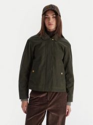 Hunter Kurtka przejściowa Leith HARW0065251 Zielony Oversize. Zielone kurtki damskie Hunter, xs, bez wzorów, z bawełny, bez kaptura. Za 999.99 zł.