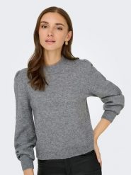 JDY Sweter w kolorze szarym rozmiar: L. Szare swetry klasyczne damskie JDY, l, bez kołnierzyka. Za 105.38 zł.