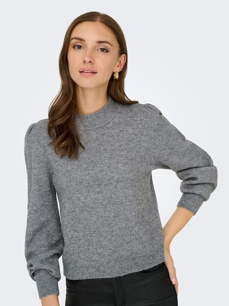 JDY Sweter w kolorze szarym rozmiar: L. Szare swetry klasyczne damskie JDY, l, bez kołnierzyka. Za 105.38 zł.