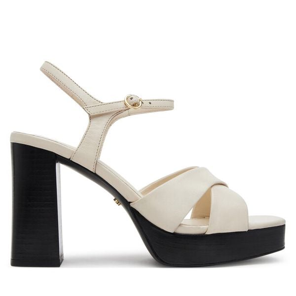 Sandały GINO ROSSI. Sandały damskie Gino Rossi, bez wzorów, bez obcasa, na słupku, bez zapięcia. Za 379.99 zł.