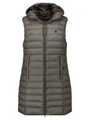 ANAPURNA Kamizelka pikowana "Vakitalana" w kolorze khaki rozmiar: S. Brązowe kamizelki damskie ANAPURNA, s, bez wzorów, bez kaptura. Za 140.86 zł.