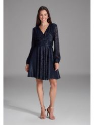 SWING Sukienka w kolorze granatowym rozmiar: 44. Niebieskie sukienki damskie Swing, bez wzorów, bez ramiączek. Za 295.99 zł.